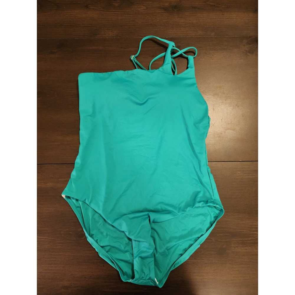 La Blanca One piece Swimsuit Bathing Suit 16 Emerald Forest Green Tummy Control - Picture 4 of 16